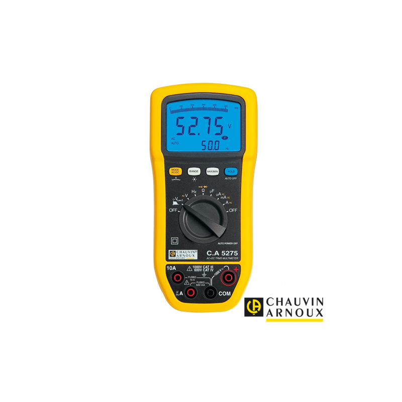 Multímetro digital TRMS AC+DC Doble CA5275 Display 6.000 cuentas