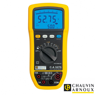 Multímetro digital TRMS AC+DC Doble CA5275 Display 6.000 cuentas