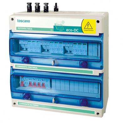 Cuadro de protección contra sobretensiones transitorias en sistemas fotovoltaicos ECO-DC-INV-AC Cuadro de protección contra sobretensiones transitorias en sistemas fotovoltaicos ECO-DC-INV-AC