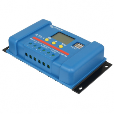 Regulador PWM Blue Solar 12/24V 20A LCD USB Victron