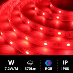Rollo 5 metros LED SMD5050 7.2W RGB IP68 24V