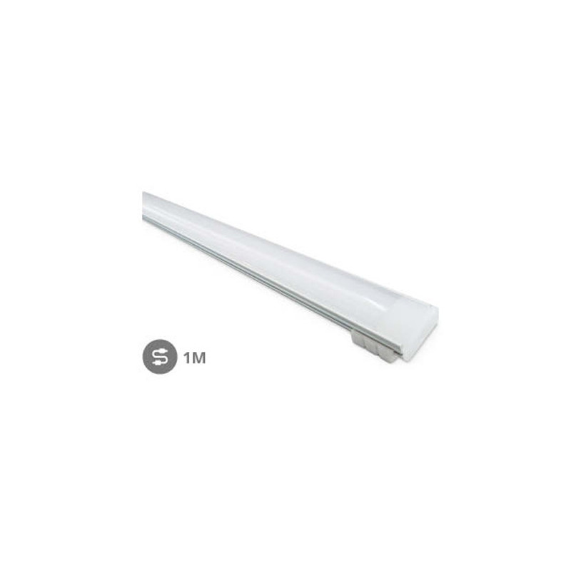 Perfil aluminio translucido 1M Tiras LED