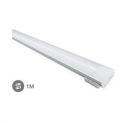 Perfil aluminio translucido 1M Tiras LED