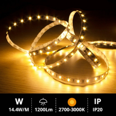 Rollo 5M LED SMD5630 (14.4W) 2700K-3000K IP20 24V