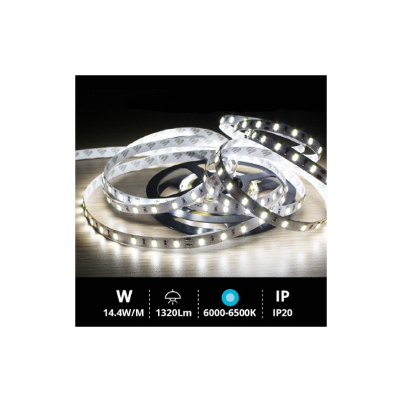 Rollo 5M LED SMD5630 (14.4W) 6000K-6500K IP20 24V Rollo 5M LED SMD5630 (14.4W) 6000K-6500K IP20 24V
