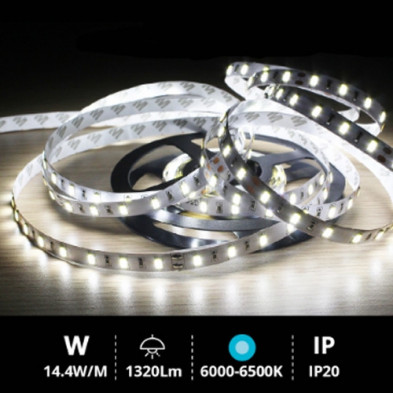 Rollo 5M LED SMD5630 (14.4W) 6000K-6500K IP20 24V Rollo 5M LED SMD5630 (14.4W) 6000K-6500K IP20 24V
