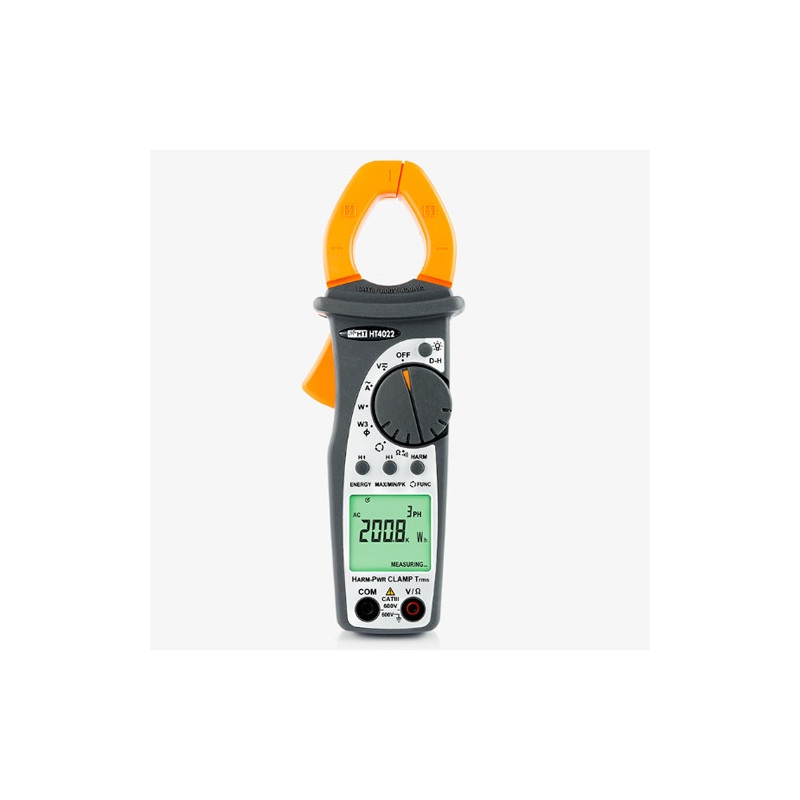 HT4022 Pinza Vatimétrica 400ACA TRMS CAT III, con medida de potencia/armónicos HT4022 Pinza Vatimétrica 400ACA TRMS CAT III, con medida de potencia/armónicos