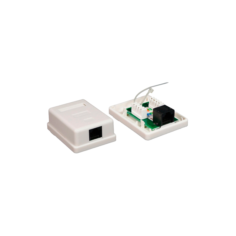 Roseta de superficie RJ45 CAT6