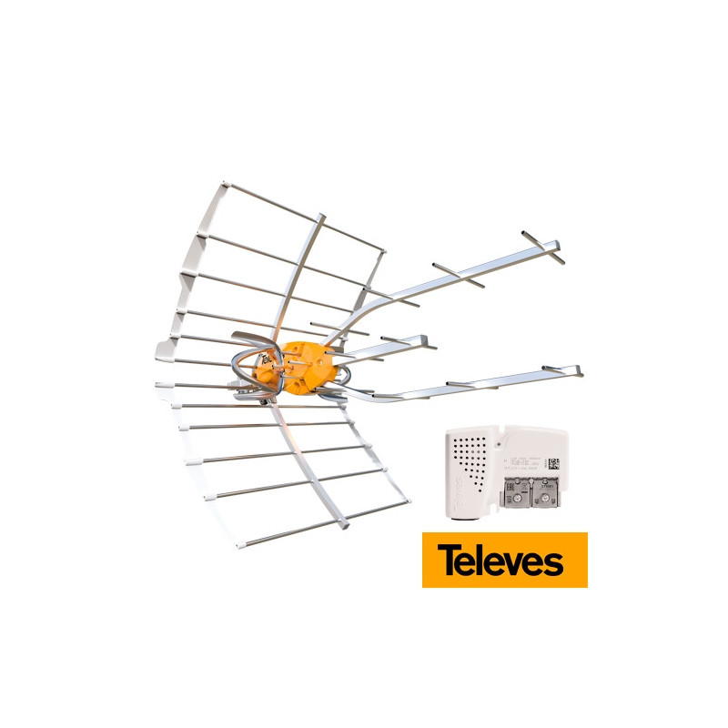 Antena Ellipse Televes Dividendo Digital (LTE700) + Fuente PicoKom