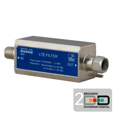 Filtro Enchufable LTE C48 694-862MHz 5G Satélite Rover