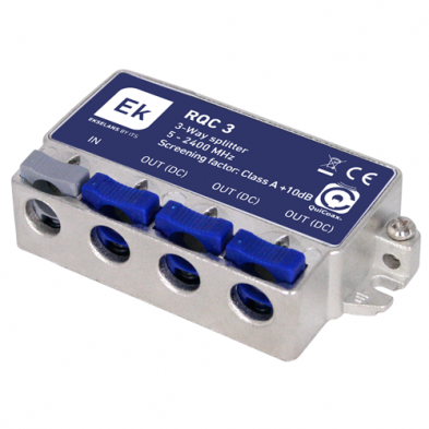Repartidor Clase A de 3 salidas EKSELANS QuiCoax