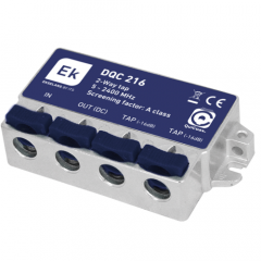 Derivador blindado de 2 salidas 16dB EKSELANS QuiCoax