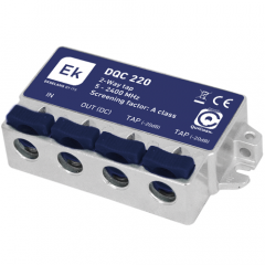 Derivador blindado de 2 salidas 20dB EKSELANS QuiCoax