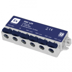 Derivador blindado de 4 salidas 24dB EKSELANS QuiCoax