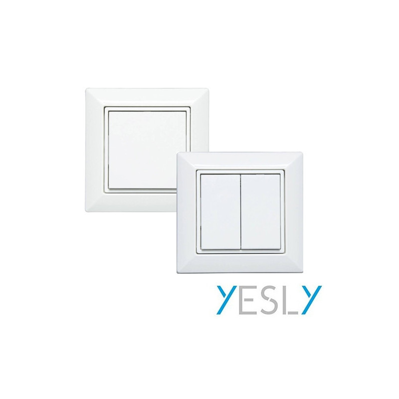 Pulsadores inalámbricos de pared de 2 o 4 canales YESLY