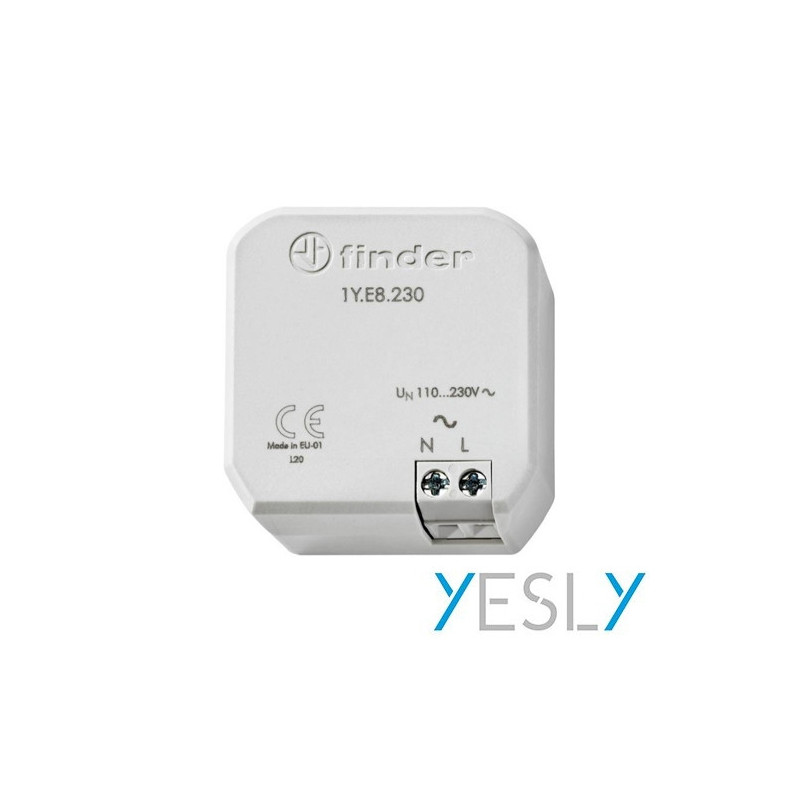 Range extender 230V montaje en caja de mecanismos de 60 mm Ø, o de derivación 