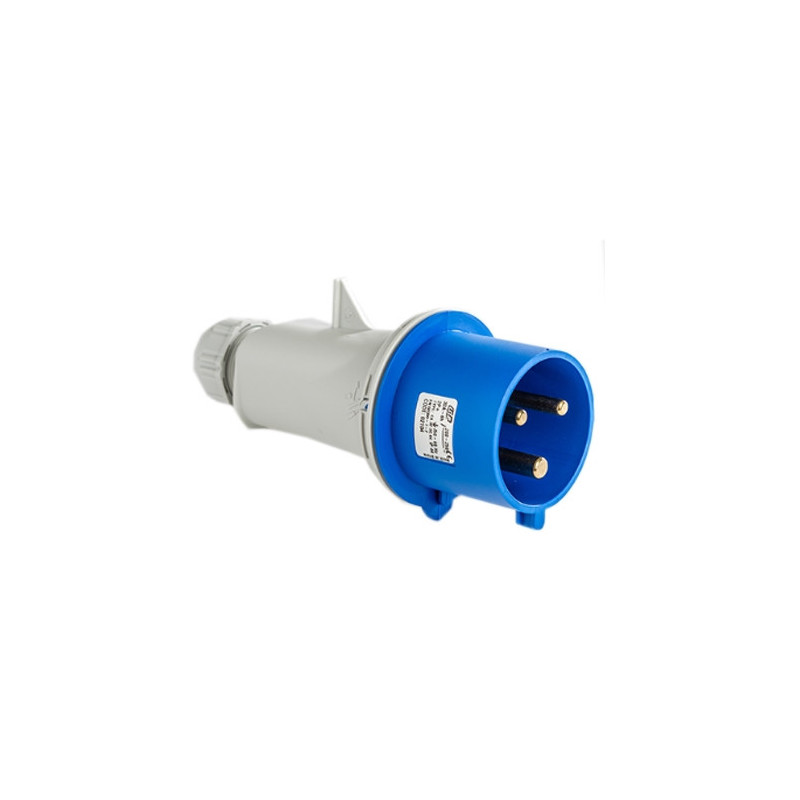 Base CETAC AEREA MACHO 32A 200/250V 2P+T IP44 IDE 