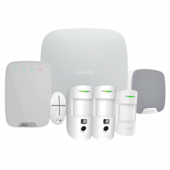 Kit alarma inalámbrica Grado 2 AJAX con 2 cámaras 2G y detector IR