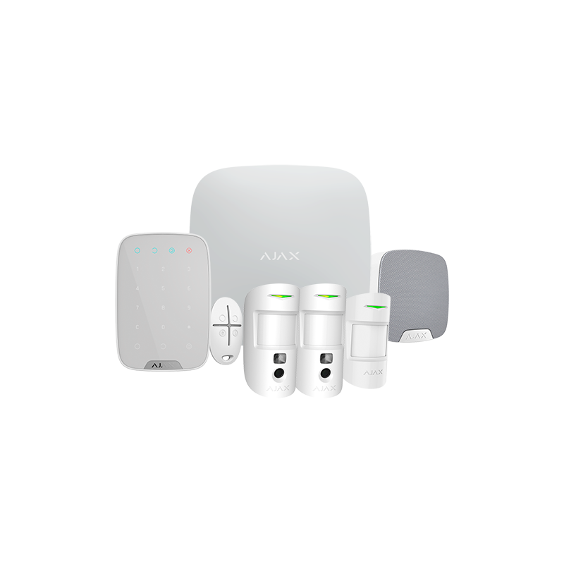 Kit alarma inalámbrica Grado 2 AJAX con 2 cámaras 2G y detector IR Kit alarma inalámbrica Grado 2 AJAX con 2 cámaras 2G y detector IR