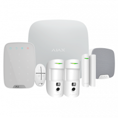 Kit alarma inalámbrica Grado 2 AJAX con 2 cámaras 2G y contacto magnético