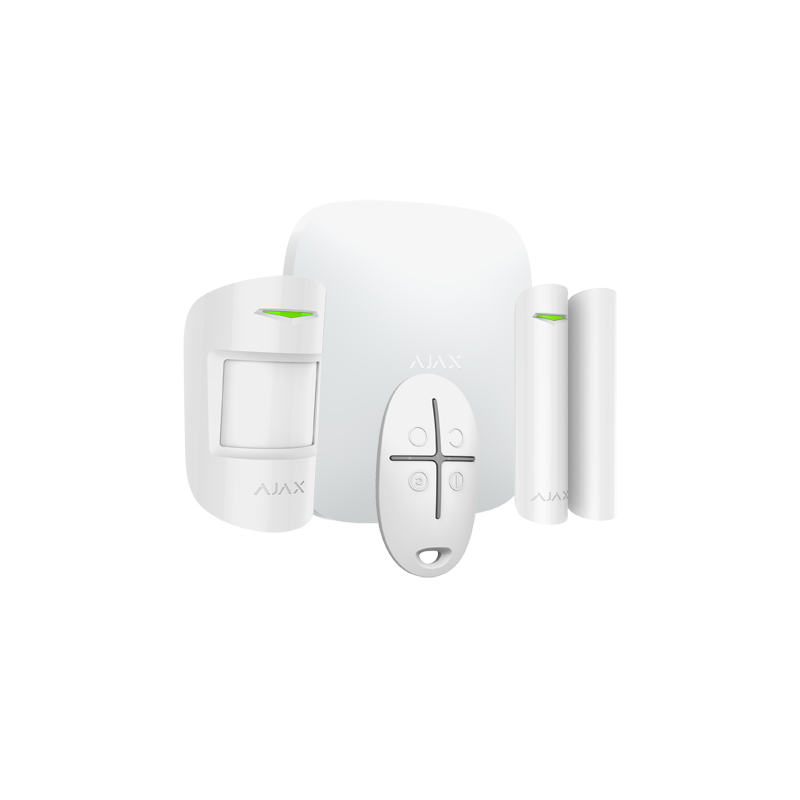 Kit alarma inalámbrica Grado 2 AJAX con detector y contacto magnético Kit alarma inalámbrica Grado 2 AJAX con detector y contacto magnético