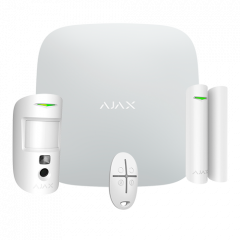 Kit alarma inalámbrica G2 AJAX detector mov. y contacto magnético