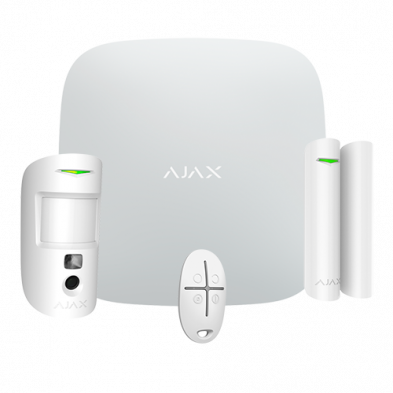 Kit alarma inalámbrica G2 AJAX detector mov. y contacto magnético