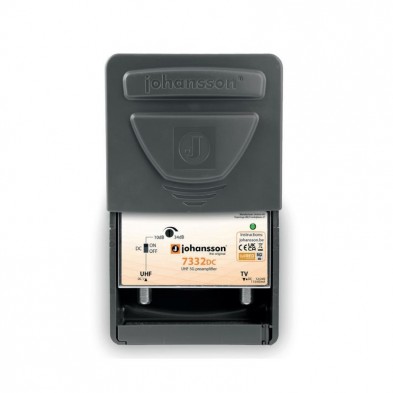 Preamplificador UHF 7332DC (LTE/5G) de Alto rendimiento Johansson