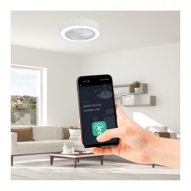 Comprar Plafón LED regulable con ventilador DC SINTRA