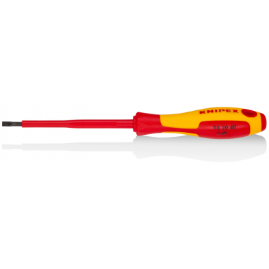 Destornillador para tornillos planos 4mm Knipex Destornillador para tornillos planos 4mm Knipex