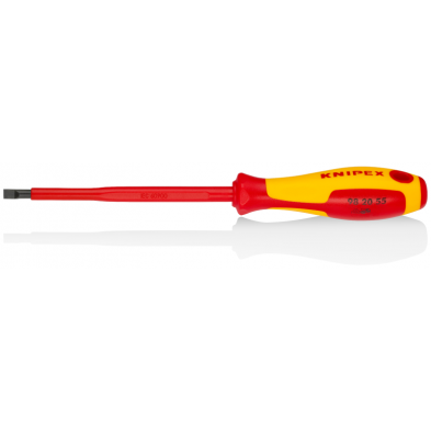 Destornillador para tornillos planos 5'5mm Knipex Destornillador para tornillos planos 5'5mm Knipex