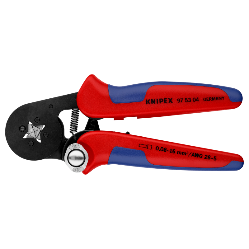 Alicate autoajustable para crimpar punteras huecas - KNIPEX Alicate autoajustable para crimpar punteras huecas - KNIPEX