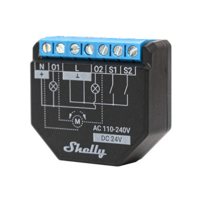 Comprar Relé inteligente para persianas Shelly plus 2.0PM WiFi-BT