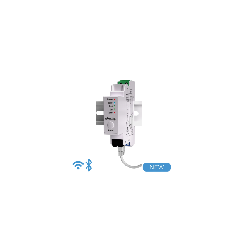 Comprar Medidor de energía WiFi con Contactor Shelly Pro EM - 50A