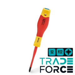 Destornillador TRADE FORCE PZ2 x 100mm Aislado 1000 V
