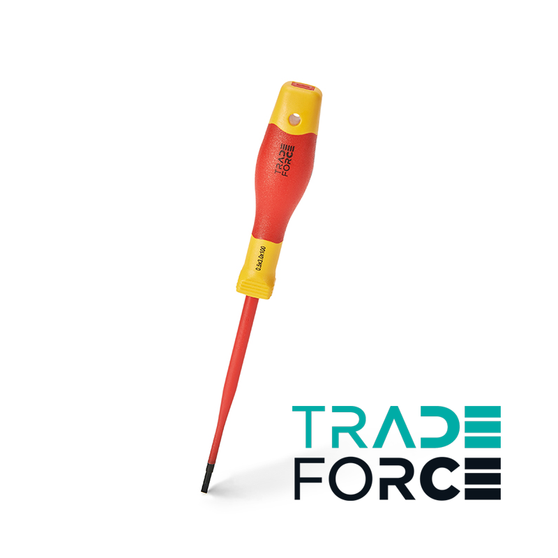 Destornillador TRADE FORCE S2 plano 6.5 x 150 mm Aislado 1000 V
