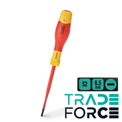 Destornillador TRADE FORCE S2 plano 6.5 x 150 mm Aislado 1000 V