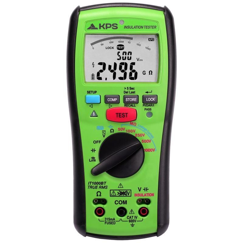 Medidor de aislamiento y resistencia KPS IT1000BT ¡NUEVO!