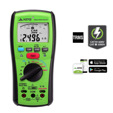 Medidor de aislamiento y resistencia KPS IT1000BT ¡NUEVO!