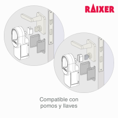 Cerradura inteligente WiFi Raixer Gyro adaptable llave o pestillo