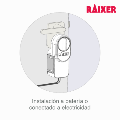 Cerradura inteligente WiFi Raixer Gyro adaptable llave o pestillo