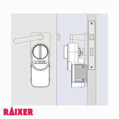 Cerradura inteligente WiFi Raixer Gyro adaptable llave o pestillo