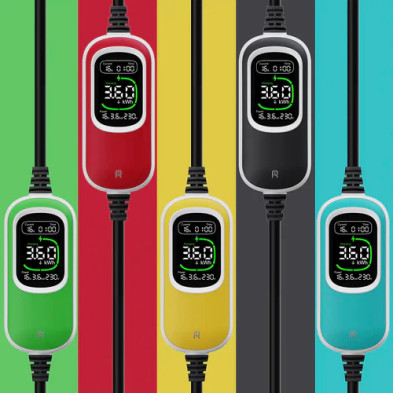 Cargador Portátil de Vehículos Eléctricos PC100 Rheidon Tech 3,6kW
