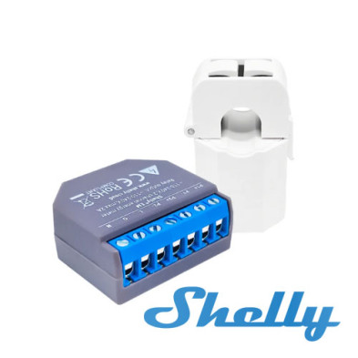 Relé Shelly EM 50A medidor de consumo Wi-Fi