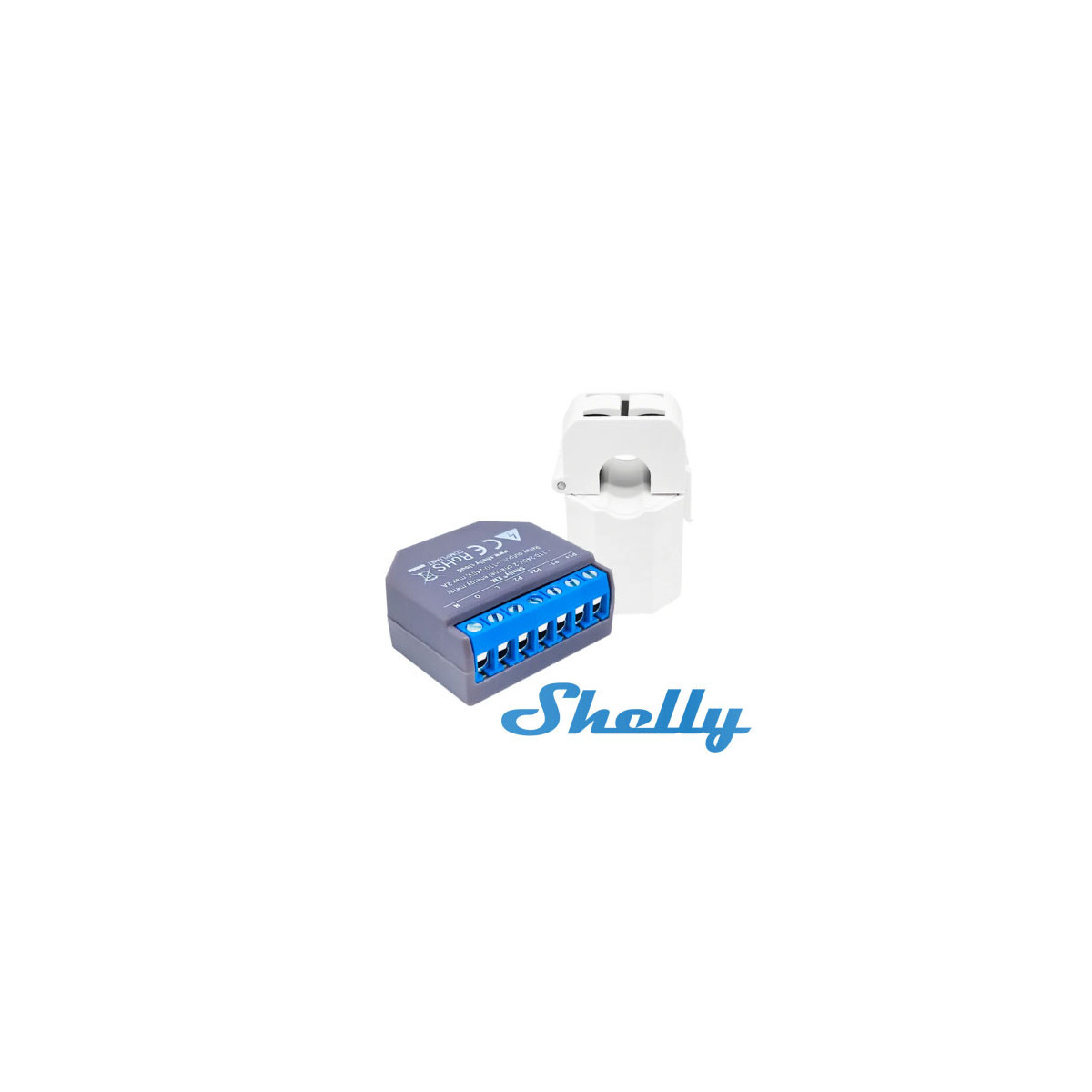 Relé Shelly EM 50A medidor de consumo Wi-Fi