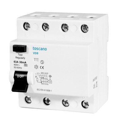 Comprar Diferencial tipo B Toscano VDB 300mA 25A 40A 63A