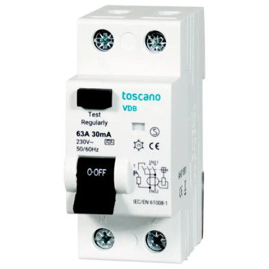 Comprar Diferencial tipo B Toscano VDB 300mA 25A 40A 63A