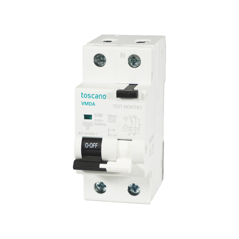 Magnetotérmico + Diferencial Tipo A-SI Toscano VMDA-1PN 30mA Imax 4.5kA