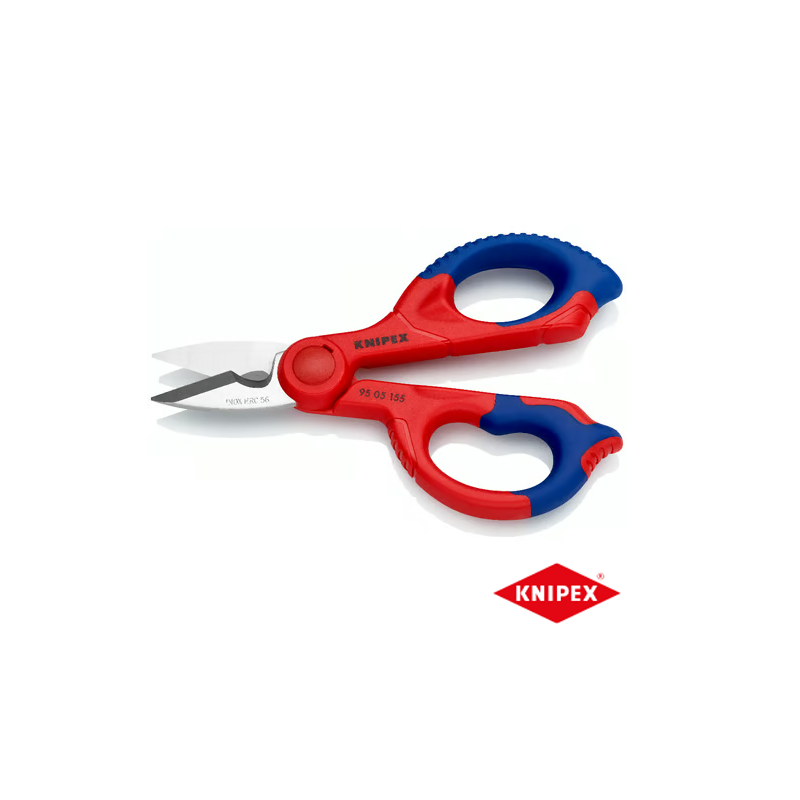 Tijeras para electricistas KNIPEX 95 05 155 SB – Corte preciso Tijeras para electricistas KNIPEX 95 05 155 SB – Corte preciso