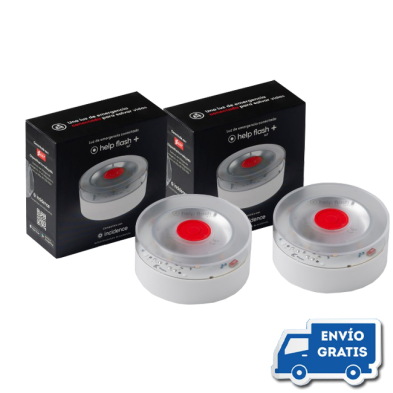 2 Balizas de Emergencia Homologada DGT Help Flash IoT+ Conectada